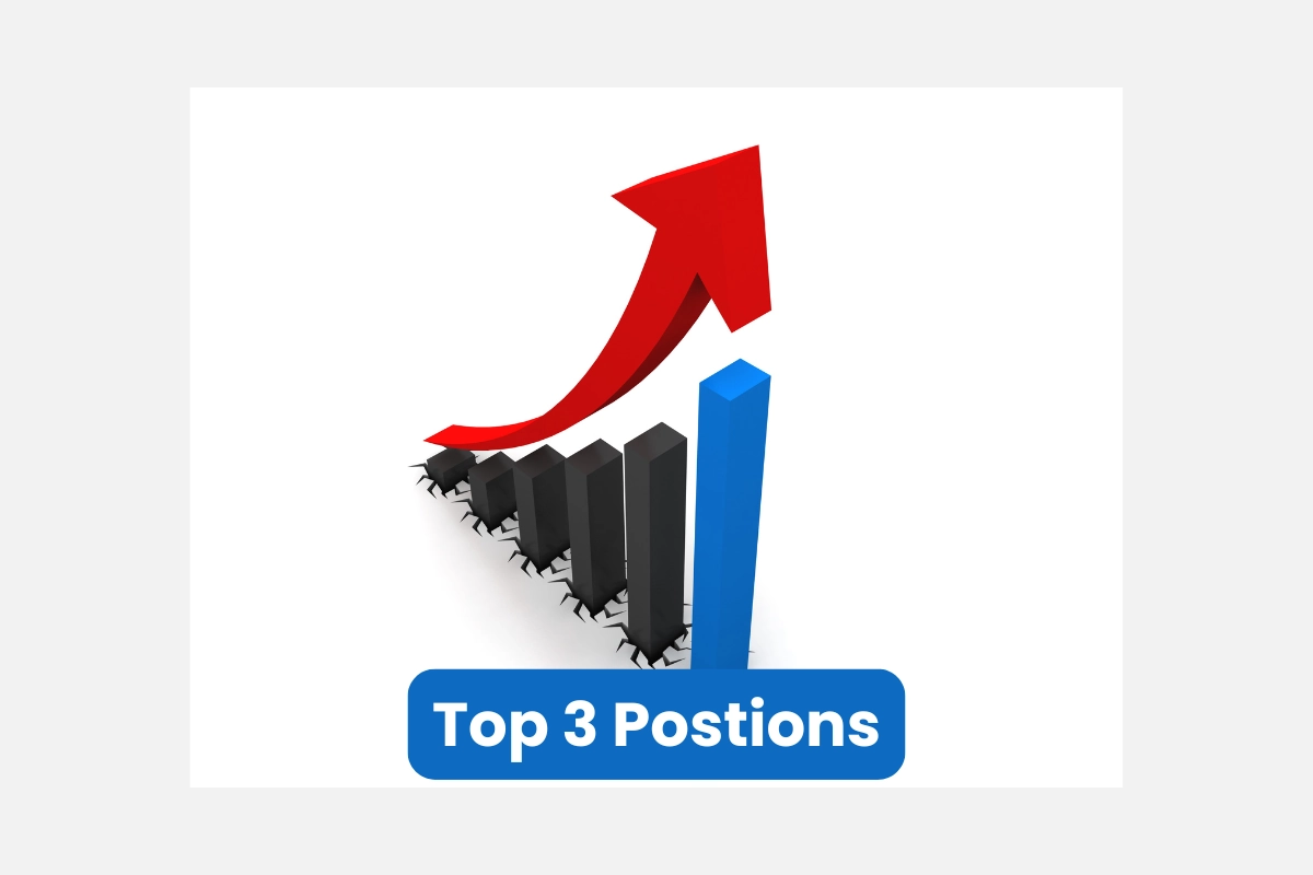 Moving up the ranks into the top 3 positions The Goal is to move up the ranking